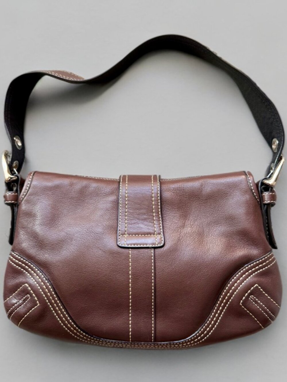 Coach Chocolate Brown Leather Mini Small Soho Shoulder Bag F10188 - Picture 2 of 11